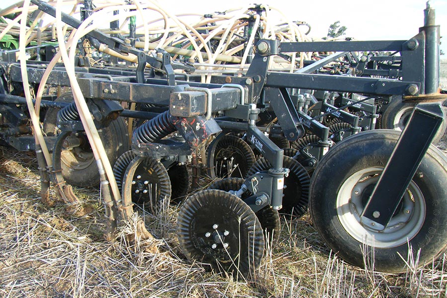 Coulters cut surface trash into smaller sizes ahead of the seeders, which helps seeds push through the trash as they grow.