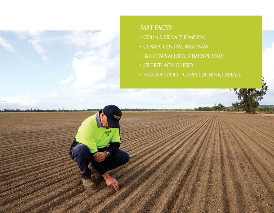 colin thompson inspecting a field